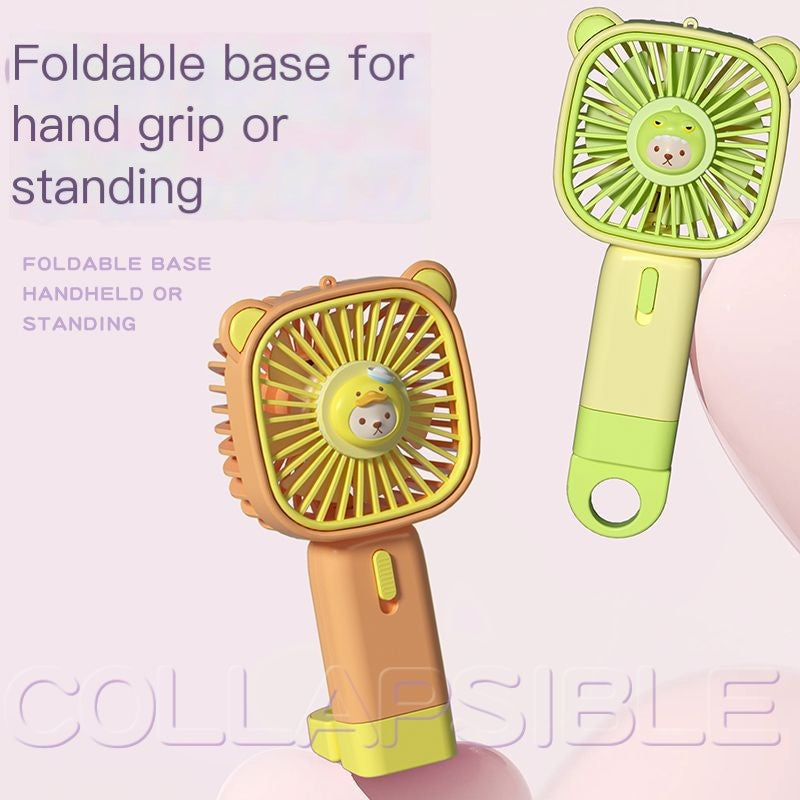 New Portable Rechargeable Teddy Handheld Mini Fan