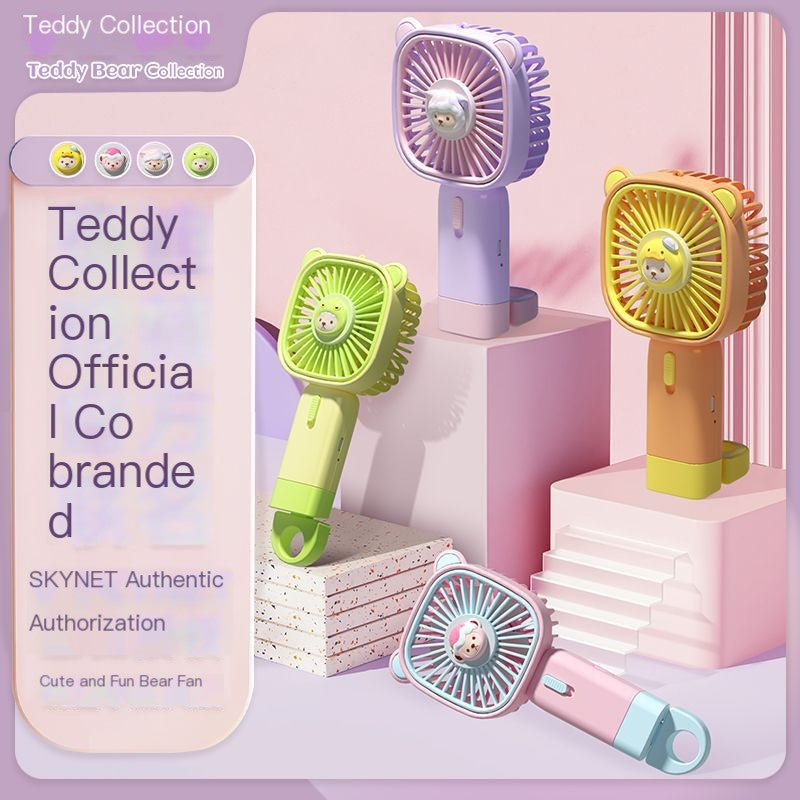 New Portable Rechargeable Teddy Handheld Mini Fan