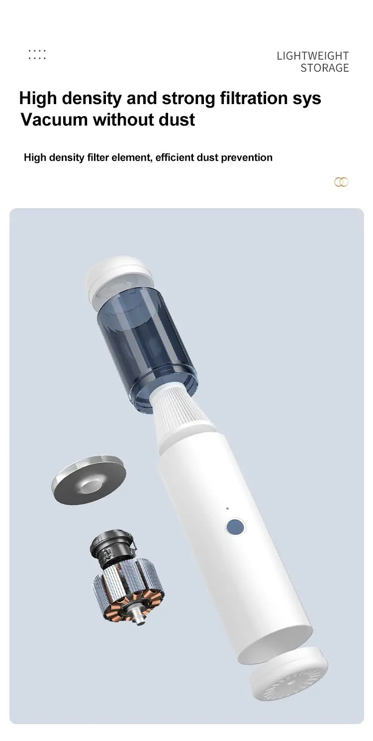 Portable Mini Handheld Cordless Car Vacuum Cleaner