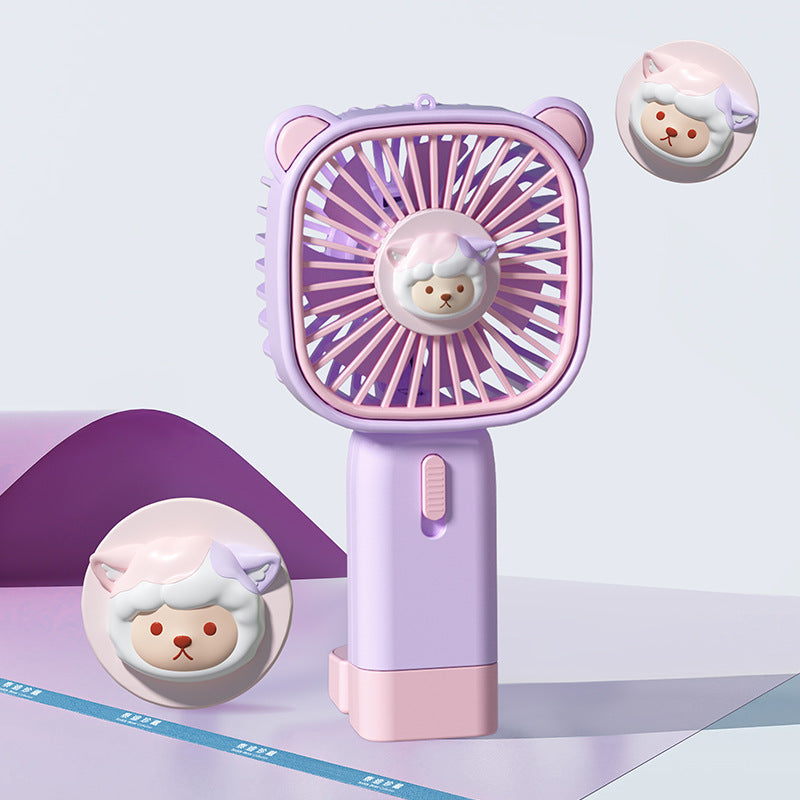 New Portable Rechargeable Teddy Handheld Mini Fan