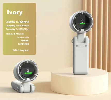Digital Display Portable Handheld Fan