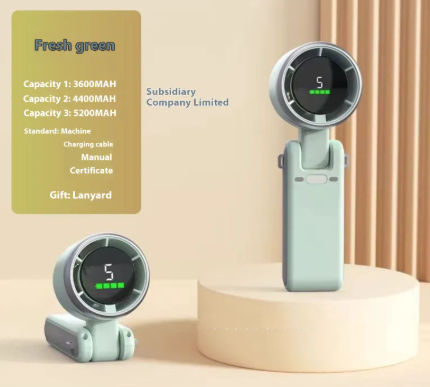 Digital Display Portable Handheld Fan